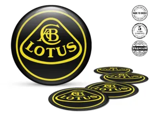 Lotus Rim Decals for Cars Luxury Domed Logos
